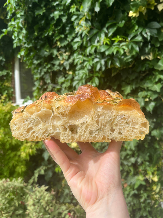 Rosemary and sea salt focaccia